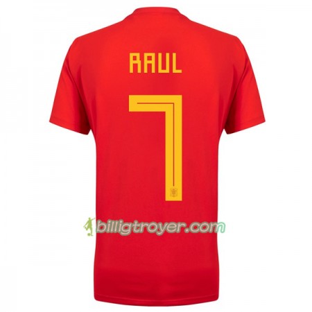 Billige Fotballdrakter Spania Raul 7 VM 2018 Hjemmedraktsett